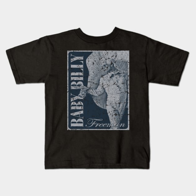 Misbehavin' Baby Billy Freeman - VINTAGE SKETCH DESIGN Kids T-Shirt by Wild Camper Expedition